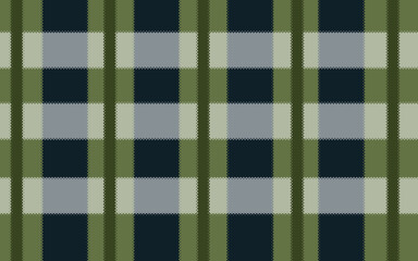 minimal dark blue and dark green checkered pattern with lace edge design
