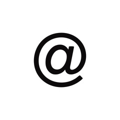 Poster - Iconic At Symbol for Email Address, Internet, and Computer Usage Depicting Online Communication and Connectivity in the Digital Age