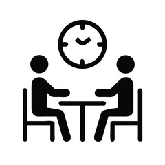 Poster - Business meeting schedule appointment time management planning discussion teamwork collaboration 9 am