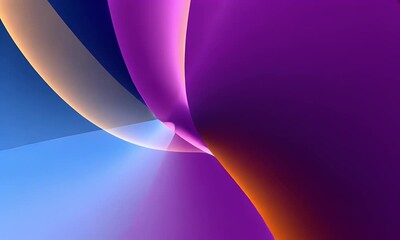 Poster - Abstract Colorful Background with Swirling Gradient Shapes