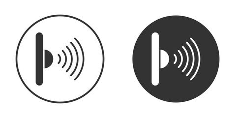 Infrared icon vector solid icon style illustration. EPS 10 file