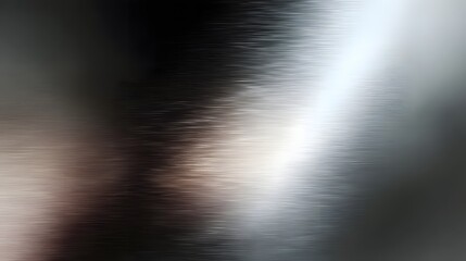 Poster - Brushed titanium surface reflecting gradient lighting