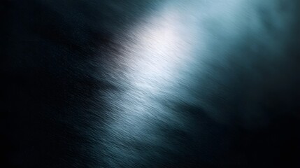 Poster - Brushed titanium surface reflecting gradient light