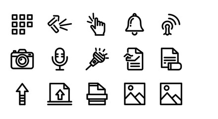 Poster - Set of gas station and oil industry icons vector design for web and business use