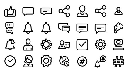 Fototapete - Medical Icons Vector Set for Web and Digital Design