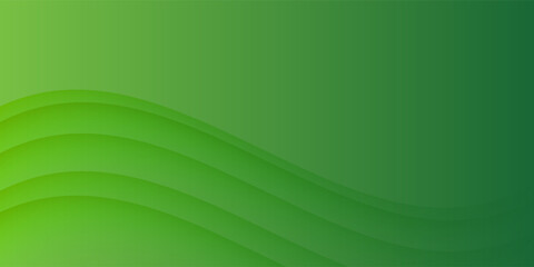 Poster - Abstract green wavy background. modern creative trendy design.eps10