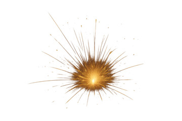 Poster - Bright electrical sparks radiating intense energy, creating explosive light burst against transparent backdrop with powerful visual impact