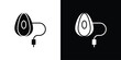 © Bell - Anesthesia icon concept. silhouette icon.