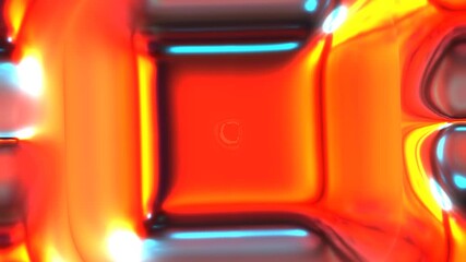 Poster - Abstract Red And Yellow Background Animation