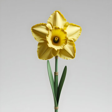 Iris 3D rendered flower elegantly isolated on a white background with vivid purple petals and intricate details
