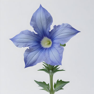 Petunia 3D rendered flower vividly isolated on a white background with bold colors and intricate petal details
