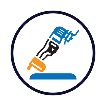 Saw, oscillating saw icon