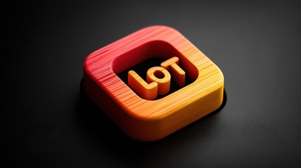 Poster - Close-up of a computer screen showing a log out icon in bright colors, symbolizing secure user sign-off.