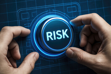 Poster - Risk control technology interface inspires safety and security through hazard and danger management