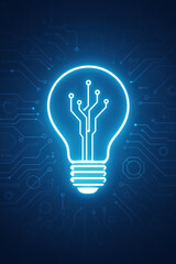 Aufkleber - Future technology and innovation spark idea and concept with energy driving progress and development