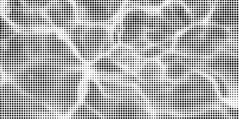 Poster - wave Grunge halftone gradient background. Wavy lines background. Halftone Pattern. Monochrome gradient halftone dots background.
