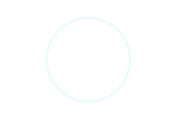 Poster - Circular neon light glowing on a transparent background, perfect for adding a futuristic touch to any project