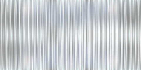 Poster - Glass pattern with 3D background effect and abstract gradient blur for a ribbed silver design. Seamless plastic texture with transparent light overlay and corrugated lines.