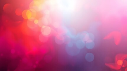 Poster - Abstract colorful bokeh background with vibrant hues and soft blurred lights creating a dreamy