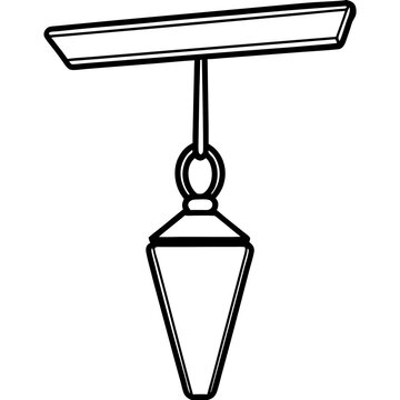 Minimalist Bar Pendant Vector