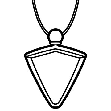 Minimalist Bar Pendant Vector
