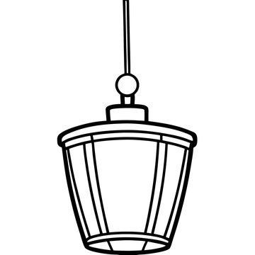 Minimalist Bar Pendant Vector