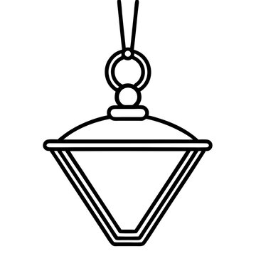 Minimalist Bar Pendant Vector