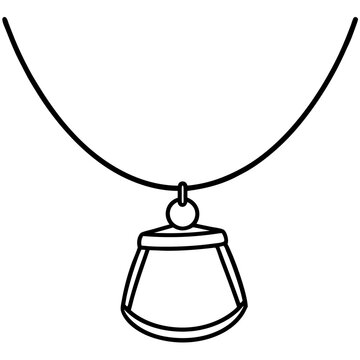 Minimalist Bar Pendant Vector