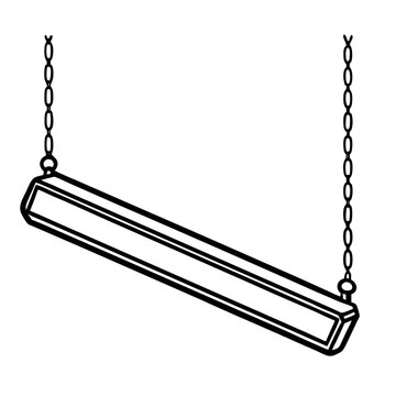 Minimalist Bar Pendant Vector