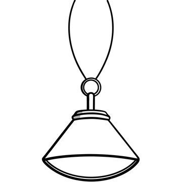 Minimalist Bar Pendant Vector