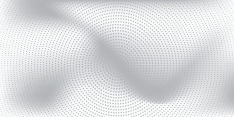 Fototapete - Set of halftone dots gradient pattern texture isolated on white background. Straight dotted spots using halftone circle dot raster texture.