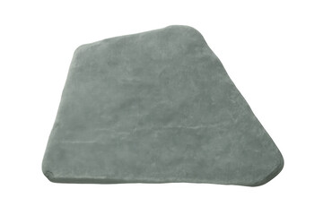 Aufkleber - Green stone slab isolated on transparent background, useful for graphic design projects related to geology or construction
