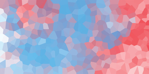 Aufkleber - Abstract geometric mosaic background in red and blue tones representing modern design for digital projects