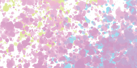 Aufkleber - Abstract watercolor splatter background featuring pastel pink blue and green hues with artistic splashes on a white backdrop perfect for various creative projects.