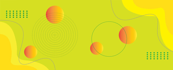 Poster - Colorful banner template with gradient colors. Design with fluid shapes. eps 10