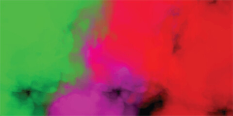 Aufkleber - An abstract artistic composition featuring vibrant blends of green red and purple colors creating a dynamic and fluid visual effect