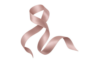 Poster - Shiny pink ribbon waving on transparent background, perfect for decorations, invitations, and celebrations