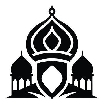 Islamic Ornaments black Vector design on a white background