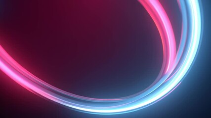 Aufkleber - Vibrant Neon Shapes Rotating in Seamless Loop for Dynamic Art and Visual Projects