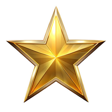Star front view 3d rendering illustration icon on transparent background for favorite or rating visuals

