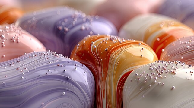 Pastel Marshmallow Blobs Abstract Layout