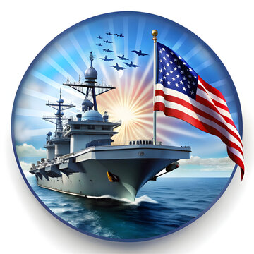 A beautiful navy day on white back ground