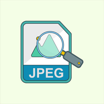 Search JPEG icon. icon related to design elements. suitable for web site, app, user interfaces,element, printable etc. flat icon style. simple vector design editable