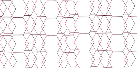 Fototapete - Modern colorful background textured with abstract hexagon pattern.honeycomb gold cube hexagon concept design abstract technology background vector background, 