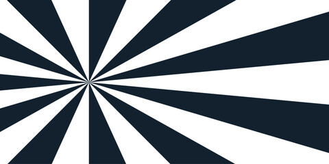 Fototapete - Abstract bold and vibrant background featuring a dynamic spiral burst pattern in vivid black and white.Sunburst background vector illustration pattern beam rays. Blue nougat dessert wallpaper.