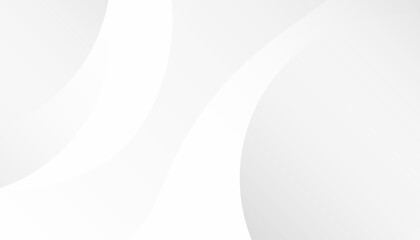 Wall Mural - minimalist white abstract background with smooth curved shapes and subtle gradients. modern trendy d