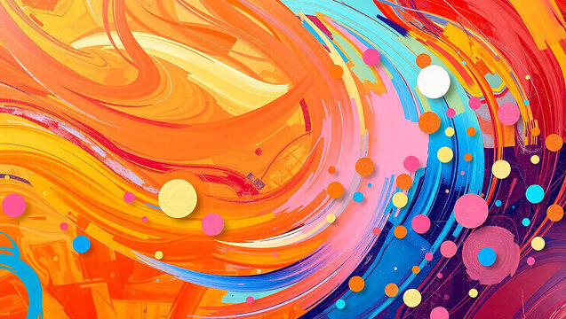 Colorful Abstract splash Background and art 