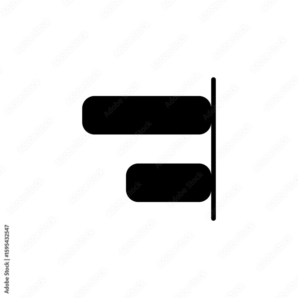 align icon is designed in a visually appealing and easily recognizable ...