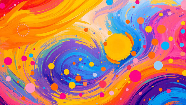 Colorful Abstract splash Background and art 
