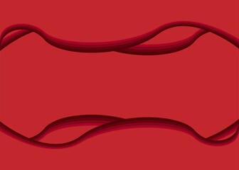 Fototapete - Abstract Background, Red Color, Curving Lines, Dynamic Flow, Smooth Gradients, Modern Design